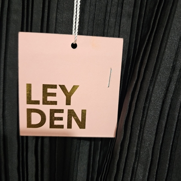 Leyden Pleated Cutout Long-Sleeve Minidress - Picture 10 of 10